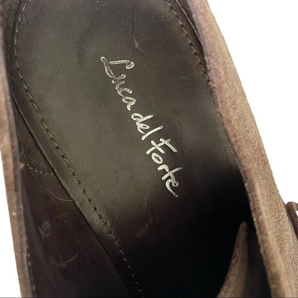 LUCA DEL FORTE Men’s Tan Brown Taupe Suede Lace Up Shoes 44 - Picture 9 of 12